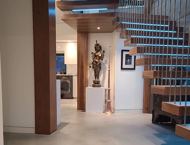 West Coast modern — Metro Vancouver designer concrete floor